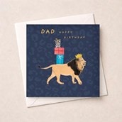 Dad Birthday Card - Lion