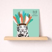 Dad Birthday Card - Tiger King