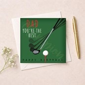 Dad Birthday Card - Golf