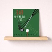 Dad Birthday Card - Golf Dad Birthday Card - Golf