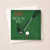Dad Birthday Card - Golf