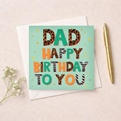 Dad Birthday Card - Spots & Stripes Dad Birthday Card - Spots & Stripes