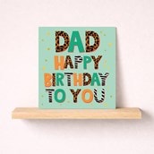 Dad Birthday Card - Spots & Stripes Dad Birthday Card - Spots & Stripes