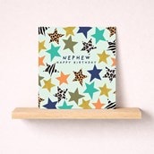 Nephew Birthday Card - Stars