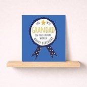 Grandad Birthday Card - Birthday Rosette Grandad Birthday Card - Birthday Rosette