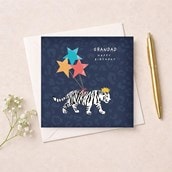 Grandad Birthday Card - White Tiger Grandad Birthday Card - White Tiger
