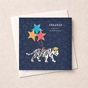 Grandad Birthday Card - White Tiger Grandad Birthday Card - White Tiger