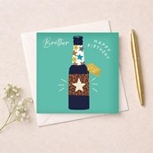 Brother Birthday Card - Birthday Beer Brother Birthday Card - Birthday Beer