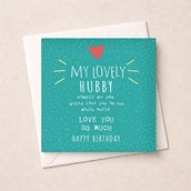 Husband Birthday Card - Simply No One Quite Like You Husband Birthday Card - Simply No One Quite Like You
