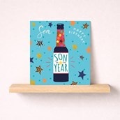 Son Birthday Card - Bottle Of Beer Son Birthday Card - Bottle Of Beer