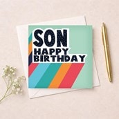 Son Birthday Card - Happy Birthday