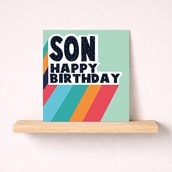 Son Birthday Card - Happy Birthday Son Birthday Card - Happy Birthday
