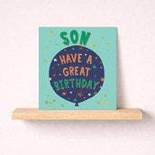 Son Birthday Card - Birthday Balloon