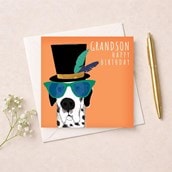 Grandson Birthday Card - Top Dog Grandson Birthday Card - Top Dog