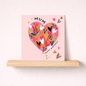 Mum Birthday Card - Heart Balloon Mum Birthday Card - Heart Balloon