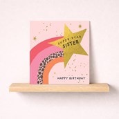 Sister Birthday Card - Shooting Star