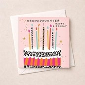 Granddaughter Birthday Card -  Birthday Cake