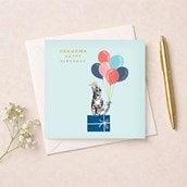 Grandma Birthday Card - Cool Cat
