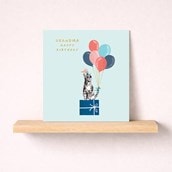 Grandma Birthday Card - Cool Cat Grandma Birthday Card - Cool Cat