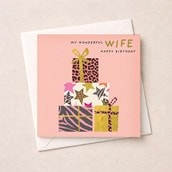 Wife Birthday Card - Birthday Gifts Wife Birthday Card - Birthday Gifts
