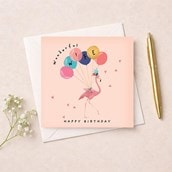 Wife Birthday Card - Flamingo Wife Birthday Card - Flamingo
