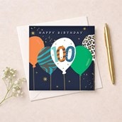 Age 100 Birthday Card - Bunch Of Balloons