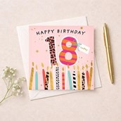 Age 18 Birthday Card - Birthday Candles Age 18 Birthday Card - Birthday Candles