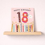 Age 18 Birthday Card - Birthday Candles