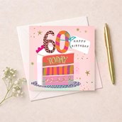Age 60 Birthday Card - Slice Of Cake