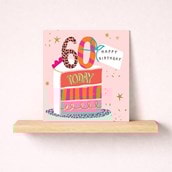 Age 60 Birthday Card - Slice Of Cake Age 60 Birthday Card - Slice Of Cake