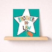 Brother-in-Law Birthday Card - Star Balloon