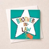 Brother-in-Law Birthday Card - Star Balloon Brother-in-Law Birthday Card - Star Balloon