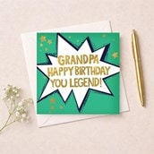 Grandpa Birthday Card - You Legend