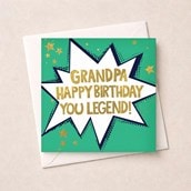 Grandpa Birthday Card - You Legend