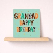 Grandad Birthday Card - Spots & Stripes Grandad Birthday Card - Spots & Stripes