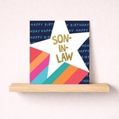 Son-in-Law Birthday Card - Star Son-in-Law Birthday Card - Star