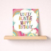 Auntie Birthday Card - Lovely Auntie Auntie Birthday Card - Lovely Auntie
