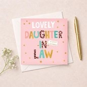 Daughter-in-Law Birthday Card - Lovely Daughter-In-Law
