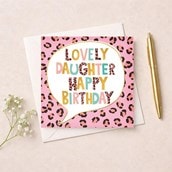 Daughter Birthday Card - Lovely Daughter