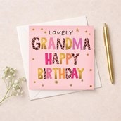 Grandma Birthday Card - Lovely Grandma Grandma Birthday Card - Lovely Grandma