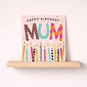 Mum Birthday Card - Candles Mum Birthday Card - Candles