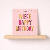 Niece Birthday Card - Lovely Niece Niece Birthday Card - Lovely Niece