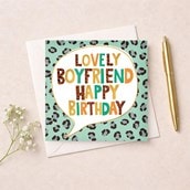 Boyfriend Birthday Card - Lovely Boyfriend Boyfriend Birthday Card - Lovely Boyfriend