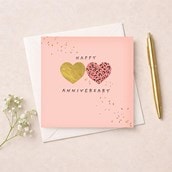 Anniversary Card - Pair Of Hearts Anniversary Card - Pair Of Hearts