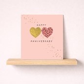 Anniversary Card - Pair Of Hearts Anniversary Card - Pair Of Hearts