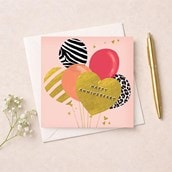 Anniversary Card - Bunch Of Balloons