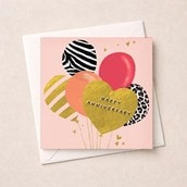 Anniversary Card - Bunch Of Balloons Anniversary Card - Bunch Of Balloons