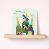 Congratulations Card - Popping Bottles Congratulations Card - Popping Bottles