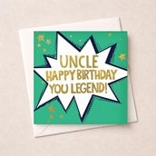 Uncle Birthday Card - Words Uncle Birthday Card - Words