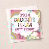 Daughter-in-Law Birthday Card - Special Daughter-in-Law Daughter-in-Law Birthday Daughter-in-Law Birthday Card - Special Daughter-in-Law Daughter-in-Law Birthday